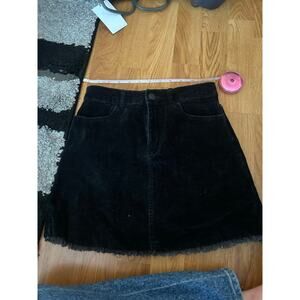 Charcoal gray corduroy mini skirt size S excellent condition